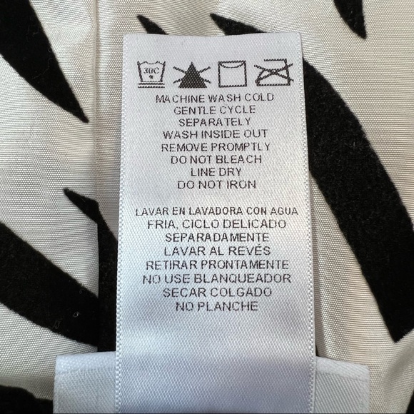 Velvety Zebra Print Holiday Christmas Dress | Bonnie Jean | 2T - Picture 7 of 7